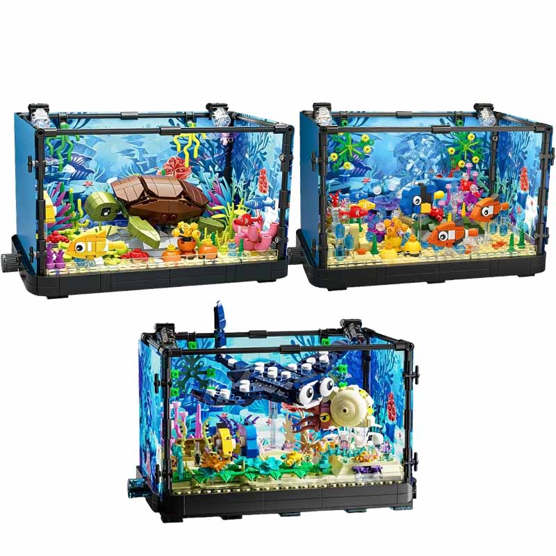 Marine Fish Tank - Fish Tank Building Block Set with