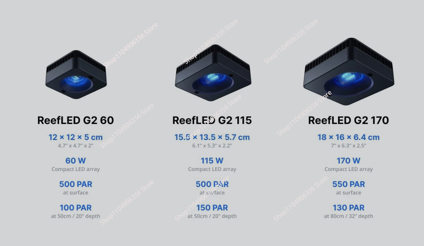 New LED 60w Aquarium Light Bes - Reef Lighting ulasan dan harga
