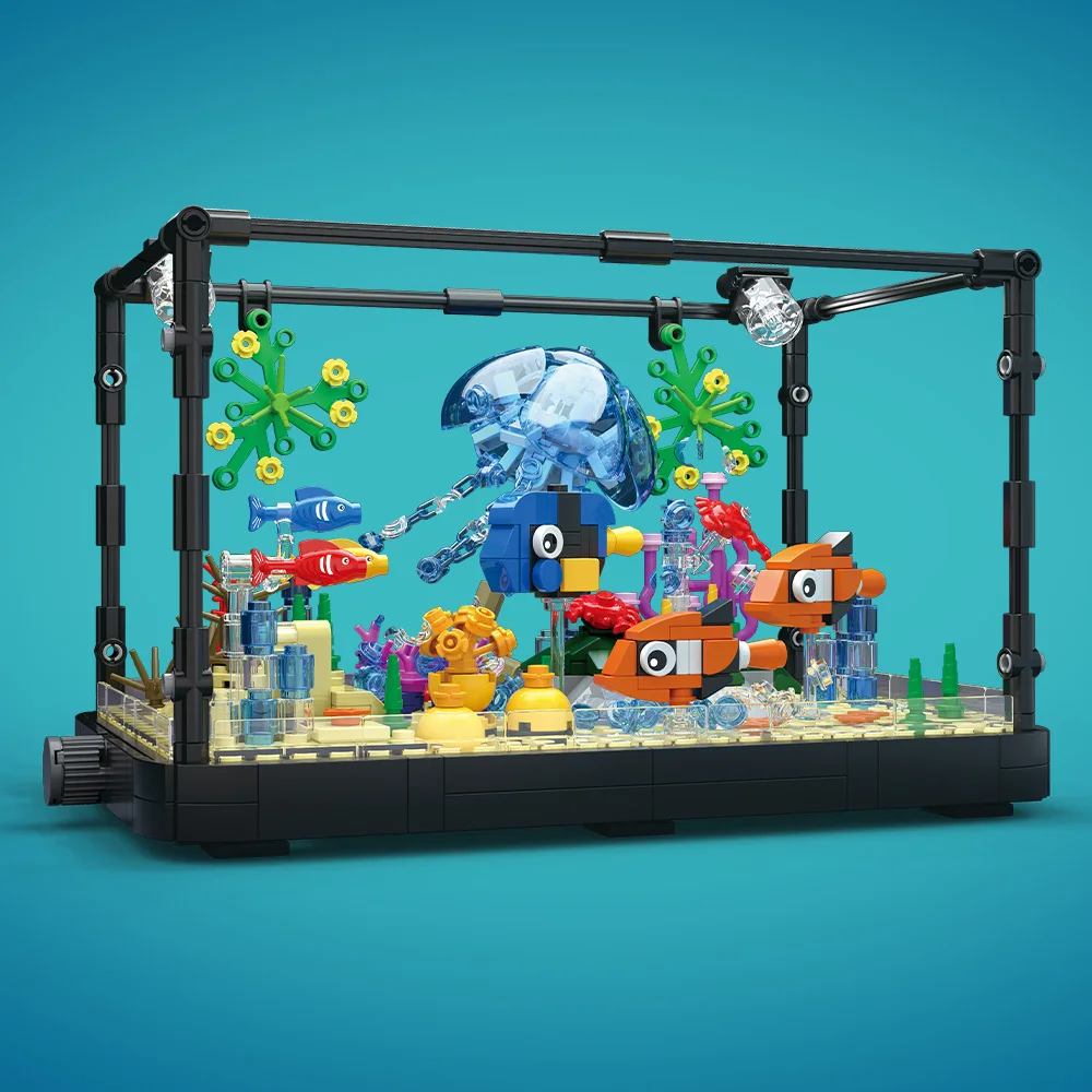 Fish Tank Building Block Set w - Marine Fish Tank ulasan dan harga