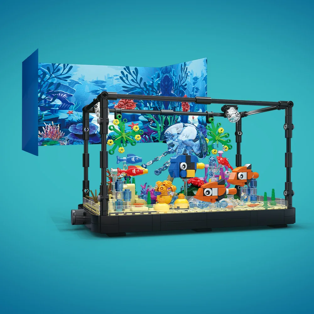 Fish Tank Building Block Set w - Marine Fish Tank ulasan dan harga