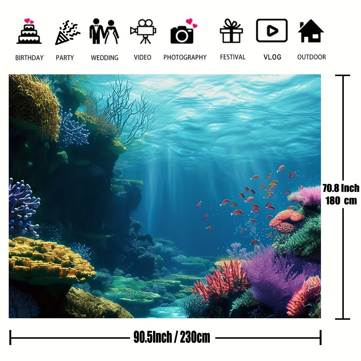 1pc Underwater Coral Reef Fish - Marine Aquarium ulasan dan harga
