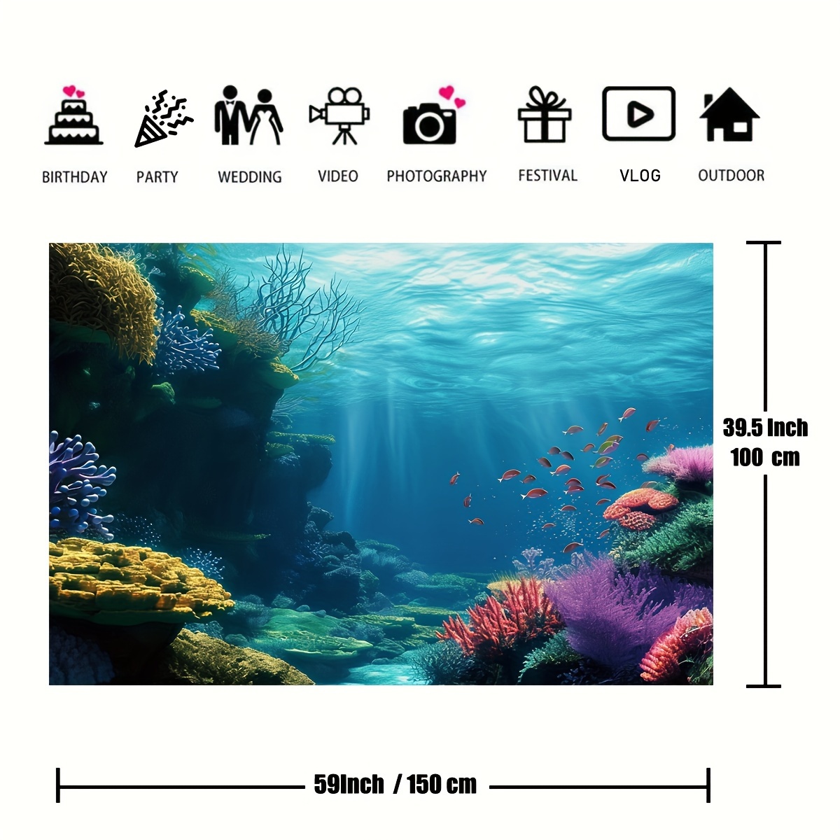 1pc Underwater Coral Reef Fish - Marine Aquarium ulasan dan harga